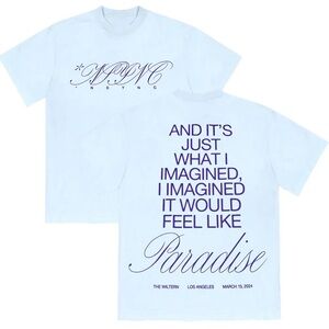 Baby Blue NSYNC Paradise Shirt - Justin Timberlake